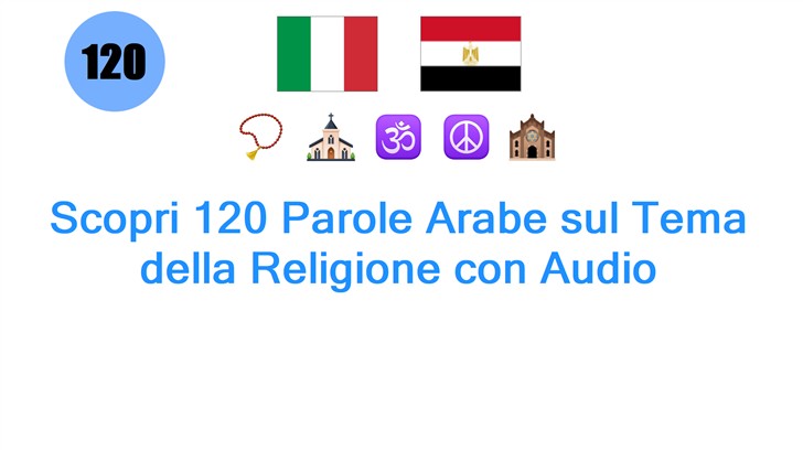 Scopri 120 Parole Arabe sul Tema della Religione con Audio